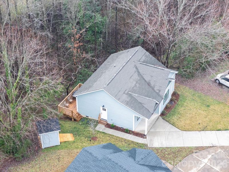 Exterior details and patio area of a home in , Charlotte (Image 24).