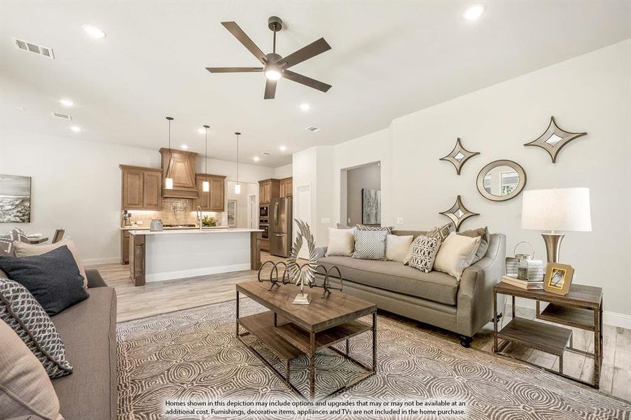 Furnished interior view inside a new home in Wildflower Ranch, Fort Worth (Image 21).