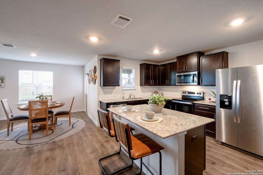Furnished interior view inside a new home in Red River Ranch, Cibolo (Image 22). Furnished interior view inside a new home in Red River Ranch, Cibolo (Image 22).