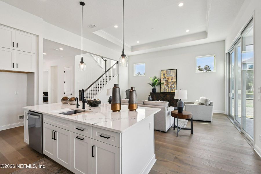 Furnished interior view inside a new home in Nocatee, Ponte Vedra (Image 54).