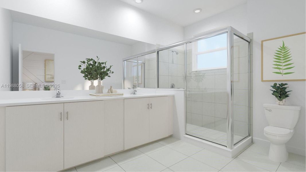 Furnished interior view inside a new home in Altamira, Homestead (Image 9).