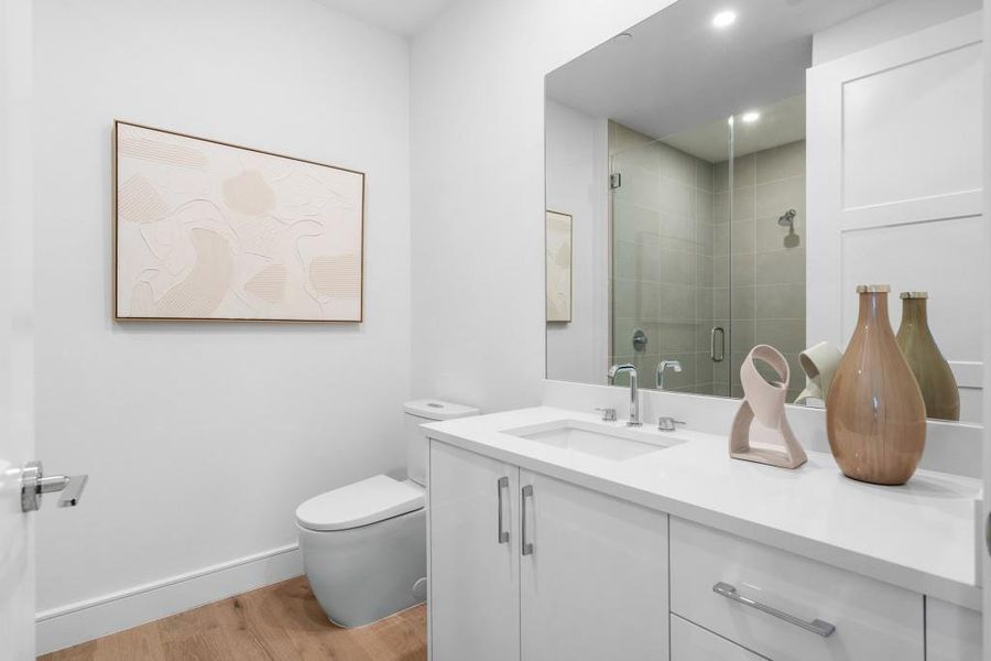 Furnished interior view inside a new home in The Dillon Buckhead, Atlanta (Image 40). Furnished interior view inside a new home in The Dillon Buckhead, Atlanta (Image 40).