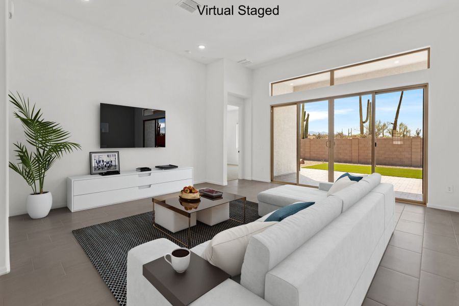Furnished interior view inside a new home in Saguaro Reserve II, Marana (Image 5).