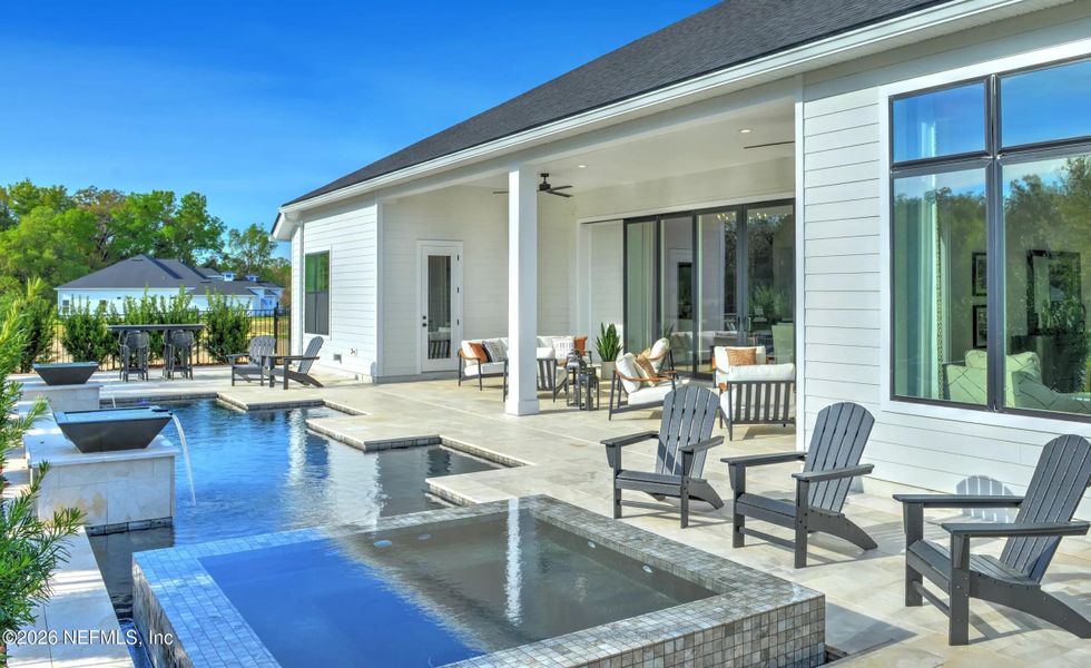 Exterior details and patio area of a home in , Fernandina Beach (Image 28).