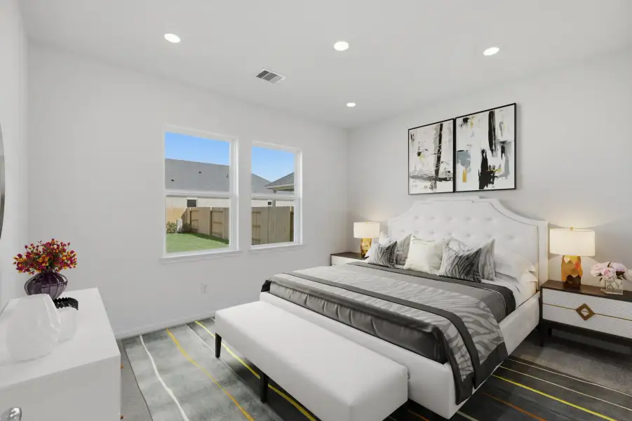 Furnished interior view inside a new home in Mason Woods, Cypress (Image 5).