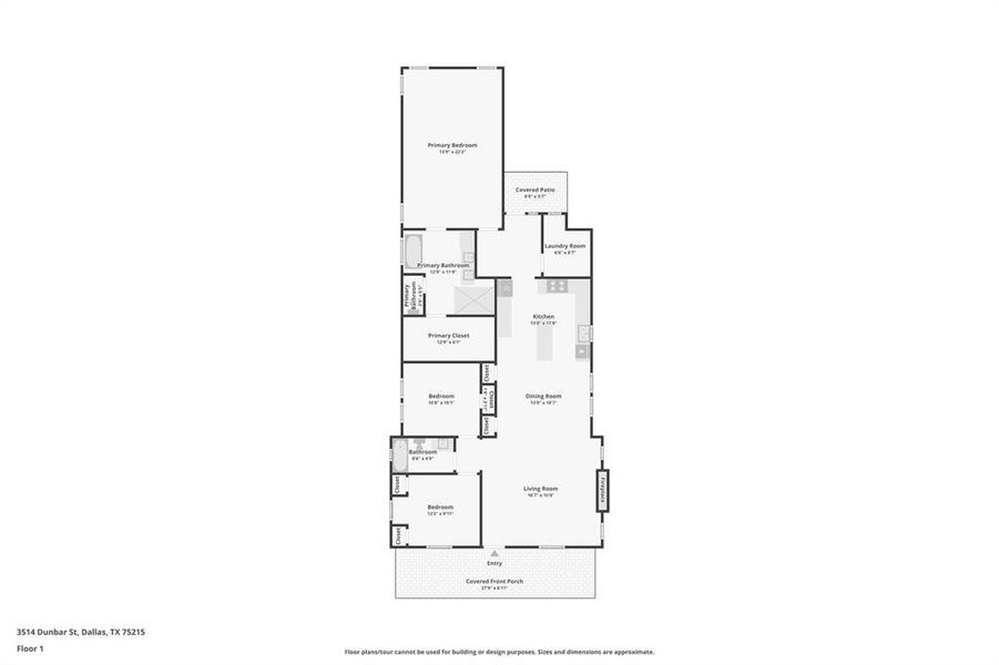 2D floor plan layout of this home in , Dallas, TX (Image 5).