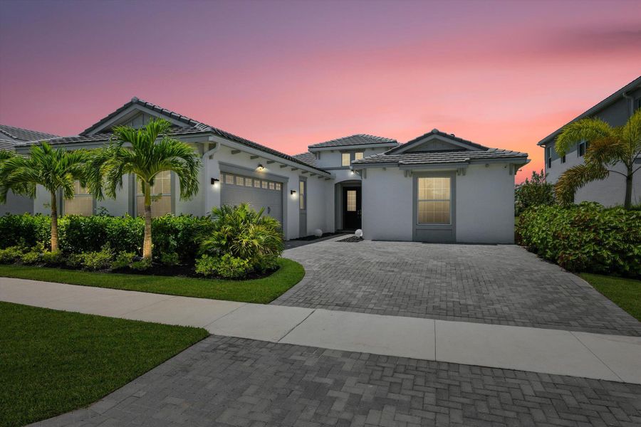 Front exterior of a new home in , Westlake, FL, highlighting curb appeal (Image 26).