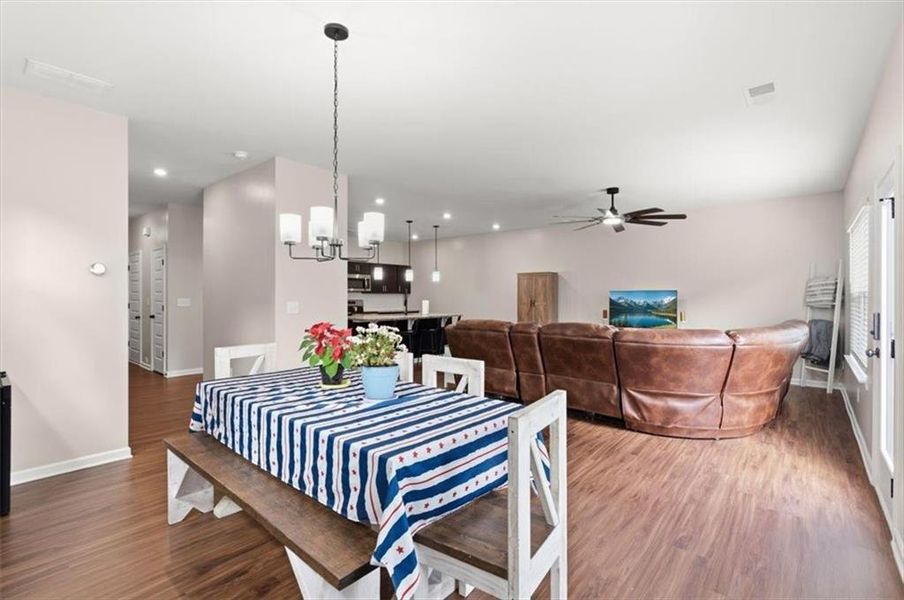Furnished interior view inside a new home in , Cartersville (Image 13).