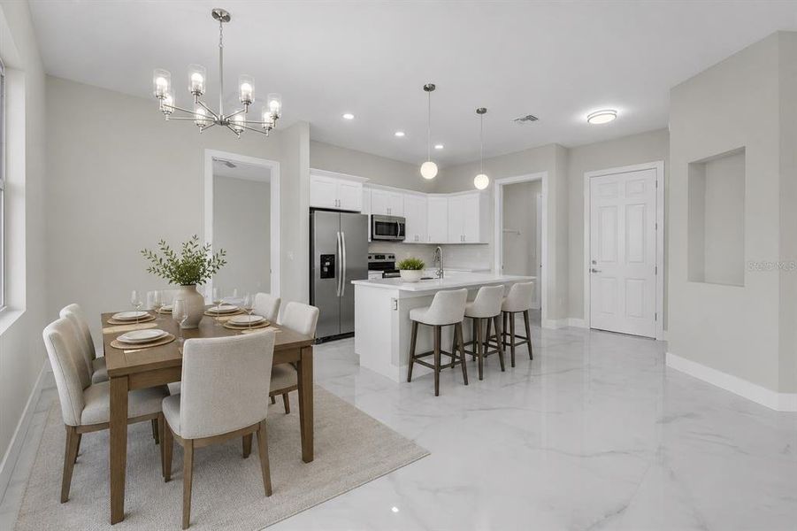 Furnished interior view inside a new home in , Lehigh Acres (Image 13).
