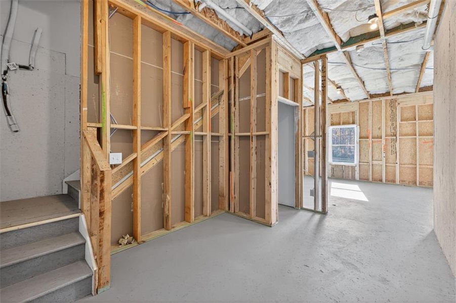 In-progress construction of a new home in Kingston Park, Kingston, GA (Image 45).