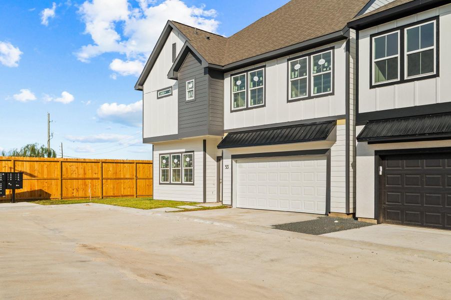 Exterior details and patio area of a home in , Houston (Image 4). Exterior details and patio area of a home in , Houston (Image 4).