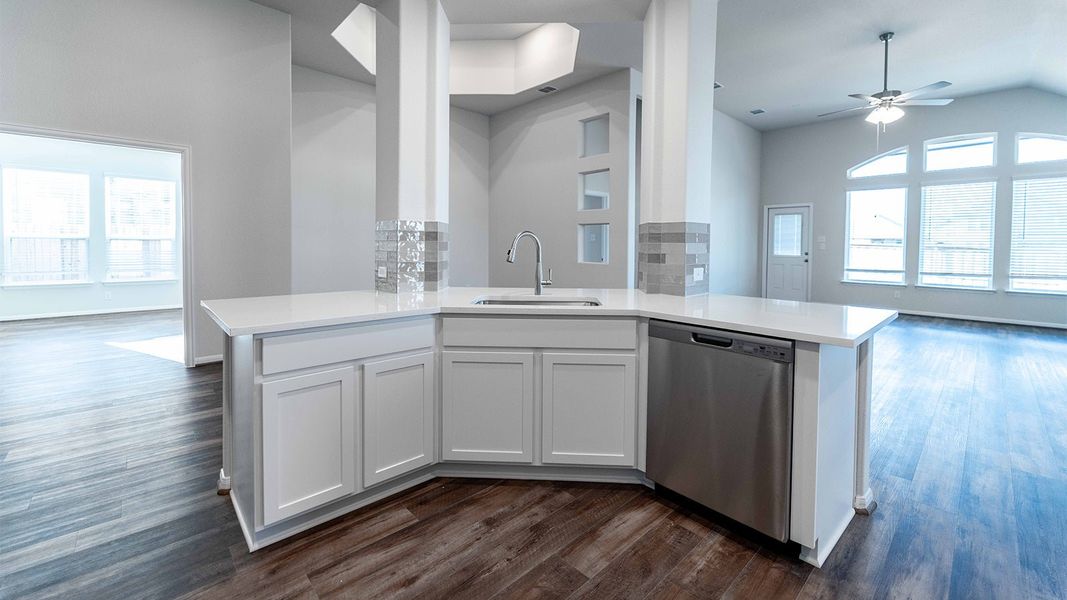 Furnished interior view inside a new home in Sunfield, Buda (Image 4). Furnished interior view inside a new home in Sunfield, Buda (Image 4).