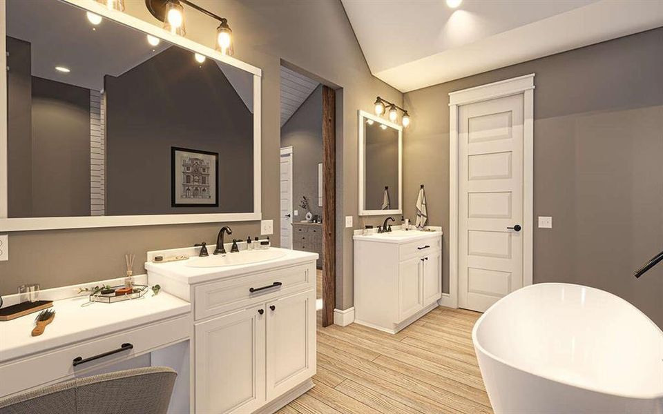 Furnished interior view inside a new home in Oak Water Ranch, Granbury (Image 14).