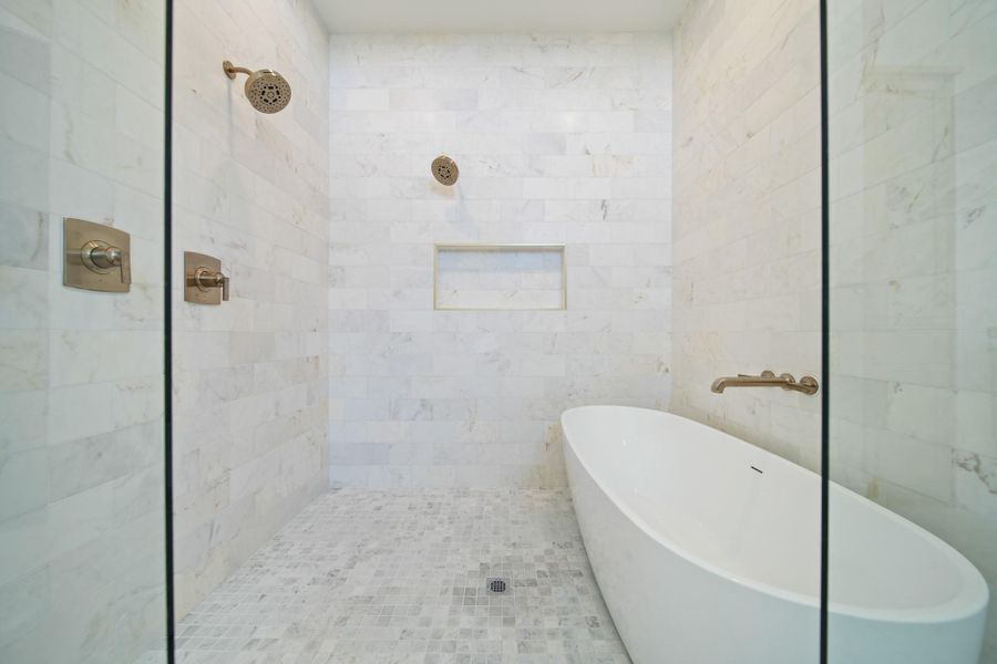 Another view of the most luxuriously designed wet-room in the primary bath. Another view of the most luxuriously designed wet-room in the primary bath.