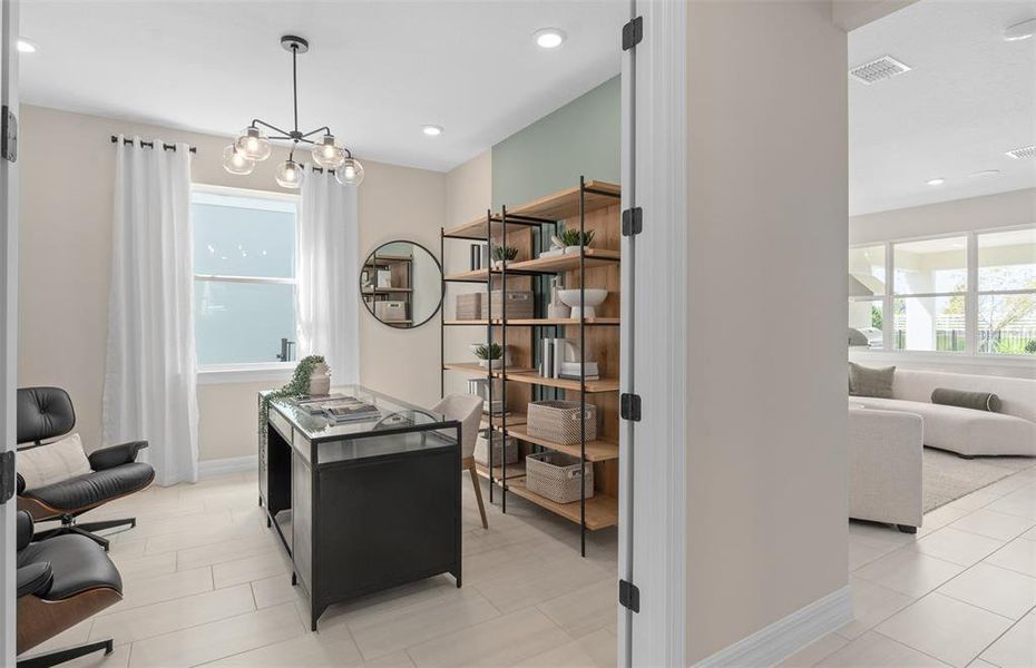 Furnished interior view inside a new home in The Estates at Nona Sound, Orlando (Image 16).