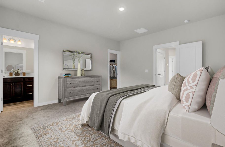Furnished interior view inside a new home in Westpark at Cane Bay, Summerville (Image 18).