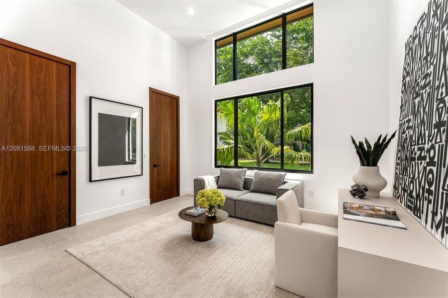 Furnished interior view inside a new home in , Miami (Image 18).
