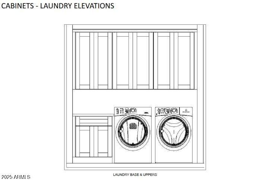Cabinets - Laundry Elevation