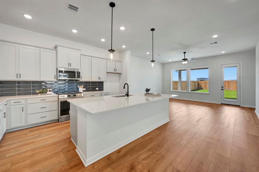 Furnished interior view inside a new home in Jordan Ranch - Terrace Collection, Fulshear (Image 6).