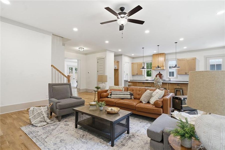 Furnished interior view inside a new home in , Holly Springs (Image 16). Furnished interior view inside a new home in , Holly Springs (Image 16).