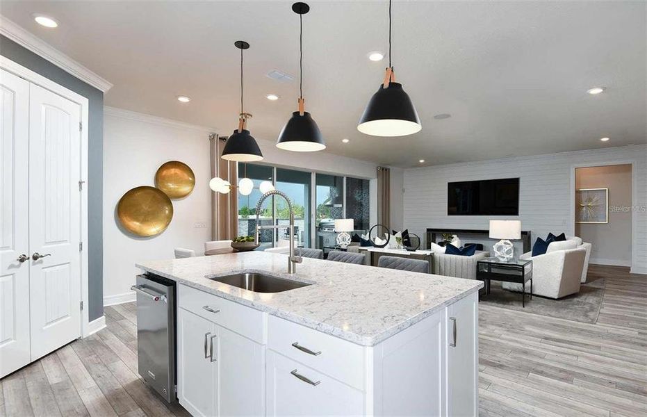 Furnished interior view inside a new home in Isles of Lake Nona, Orlando (Image 20).
