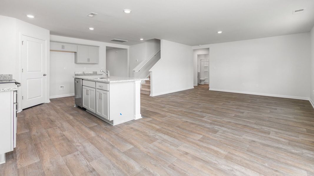 Representative unfurnished interior of a home built from the Hayden by D.R. Horton in Country Creek, Lexington (Image 16).