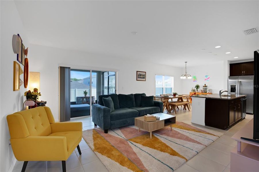 Furnished interior view inside a new home in Horse Creek at Crosswinds, Davenport (Image 38). Furnished interior view inside a new home in Horse Creek at Crosswinds, Davenport (Image 38).