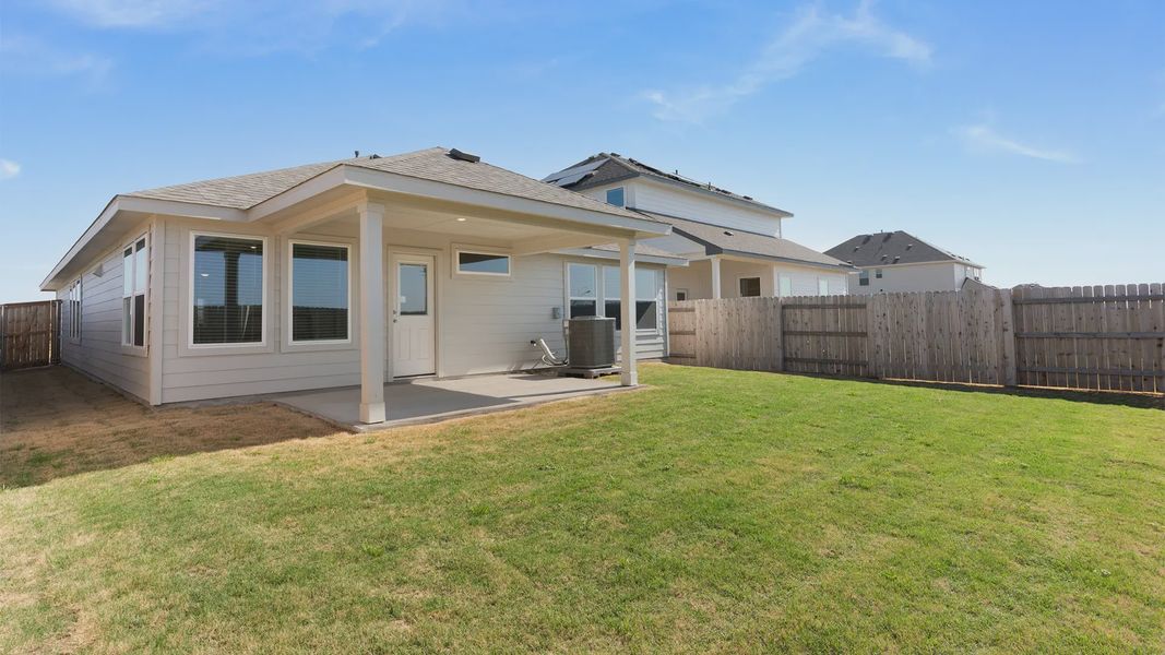 Exterior details and patio area of a home in Briarwood, Elgin (Image 4).