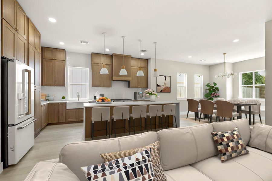 Furnished interior view inside a new home in , Tomball (Image 4).