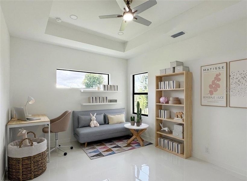 Furnished interior view inside a new home in , Cape Coral (Image 15). Furnished interior view inside a new home in , Cape Coral (Image 15).