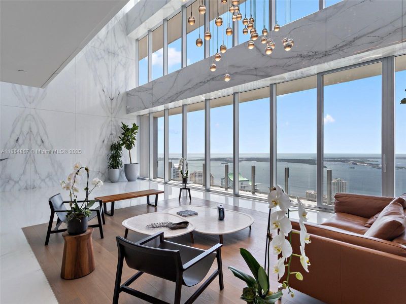 Furnished interior view inside a new home in , Miami (Image 33).