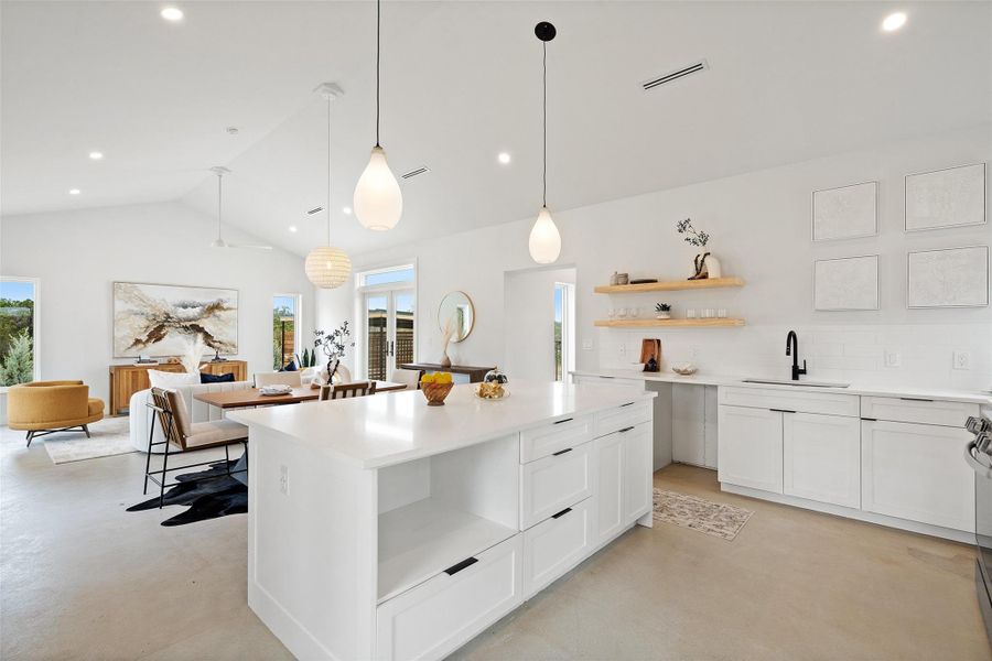 Furnished interior view inside a new home in , Wimberley (Image 15).