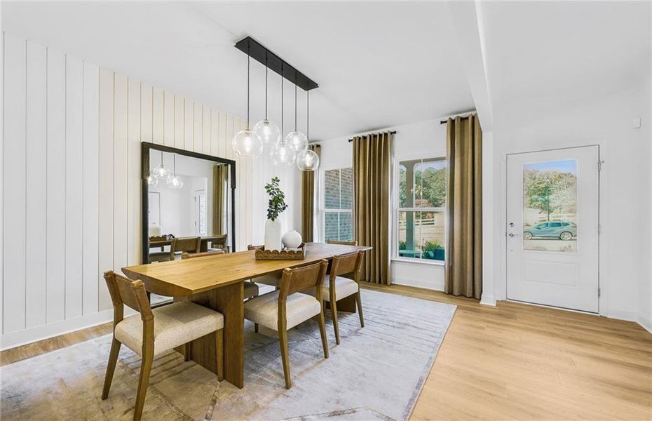 Furnished interior view inside a new home in Haverhill Estates, Dacula (Image 16).