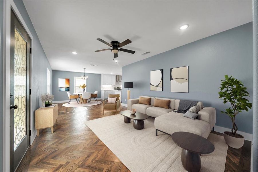 Furnished interior view inside a new home in , Kemp (Image 4).