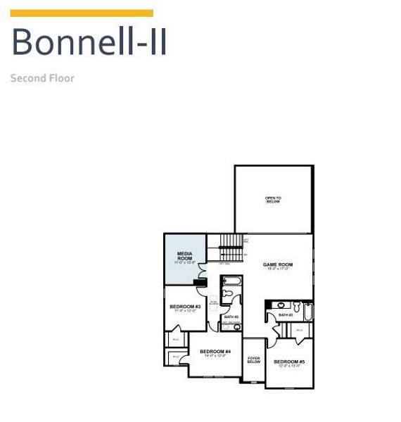 2D floor plan layout of this home in Edgewood, Leander, TX (Image 5). 2D floor plan layout of this home in Edgewood, Leander, TX (Image 5).
