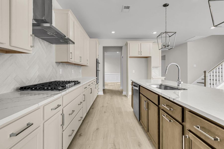Furnished interior view inside a new home in Tidewater at Lakes of Cane Bay, Summerville (Image 5). Furnished interior view inside a new home in Tidewater at Lakes of Cane Bay, Summerville (Image 5).
