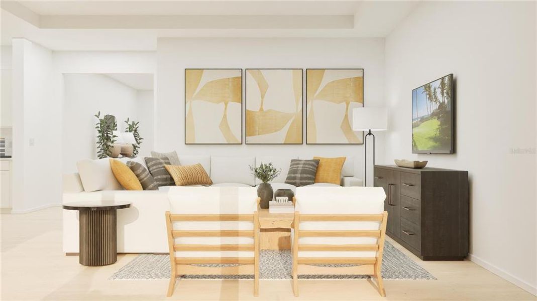 Furnished interior view inside a new home in Bridgewalk, St. Cloud (Image 11).
