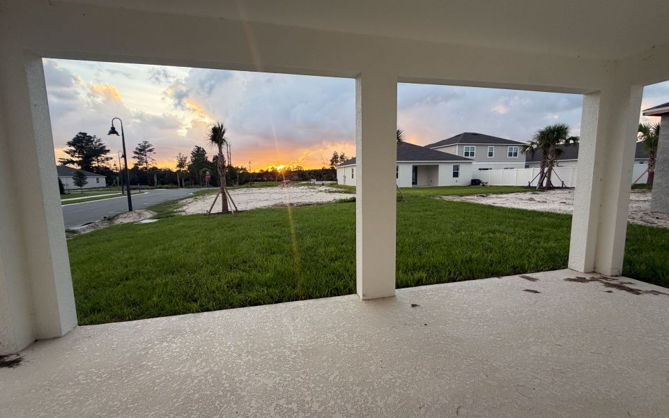 Exterior details and patio area of a home in Trinity Gardens, Deland (Image 3).