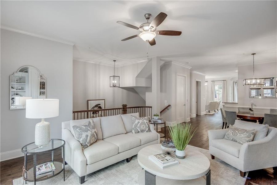 Furnished interior view inside a new home in Laurel View, Suwanee (Image 17).