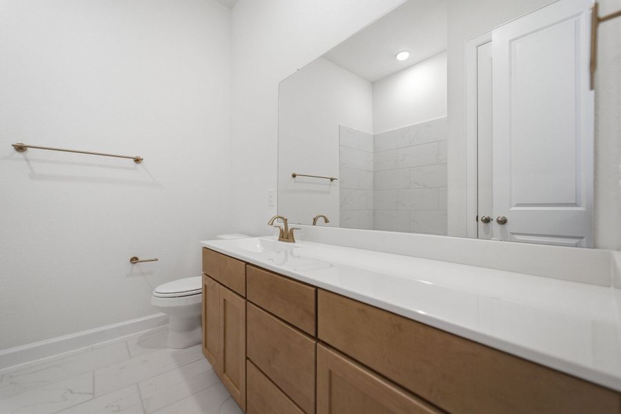 Furnished interior view inside a new home in Sonoma Verde, Heath (Image 6).