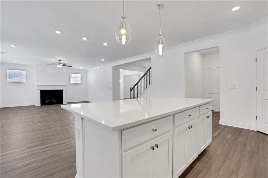 Furnished interior view inside a new home in Bailey Fence, Dacula (Image 11).