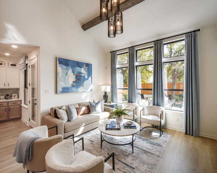 Representative Family Room - some options shown