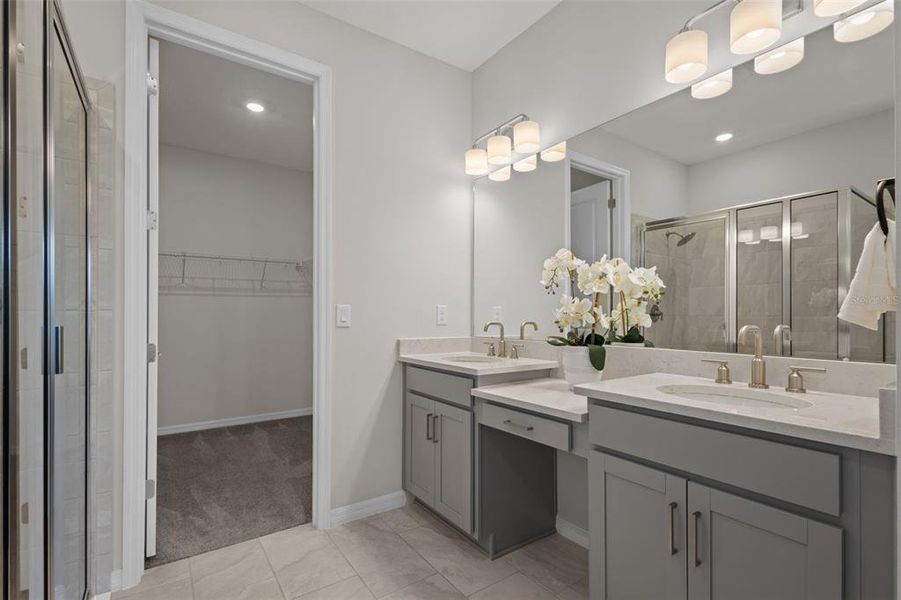 Furnished interior view inside a new home in River Landing, Wesley Chapel (Image 19).