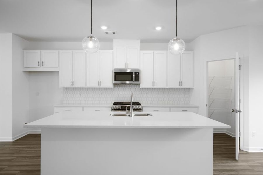 Furnished interior view inside a new home in Hampton Trace, Marietta (Image 4). Furnished interior view inside a new home in Hampton Trace, Marietta (Image 4).