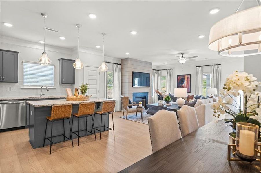 Furnished interior view inside a new home in Laurel Creek, Calhoun (Image 27).