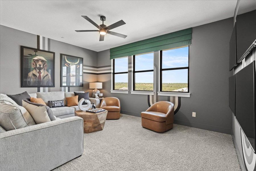 Furnished interior view inside a new home in Sweetwater, Austin (Image 56).