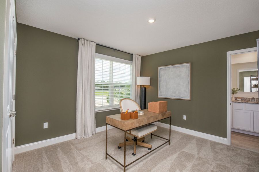 Representative furnished interior of a home built from the Carlisle by Maronda Homes in Malabar Springs, Palm Bay (Image 19).