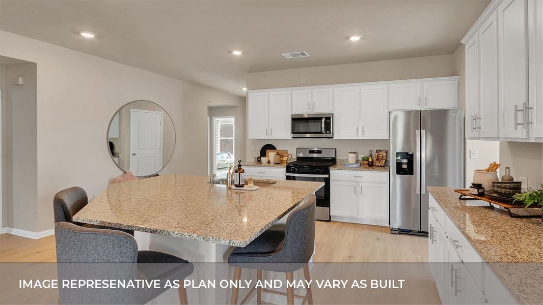 Furnished interior view inside a new home in Bar W Ranch, Leander (Image 9).