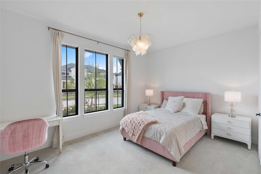 Furnished interior view inside a new home in , Spring (Image 44).