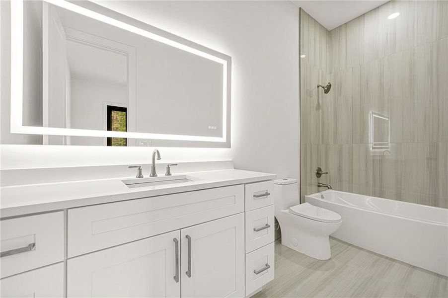 Furnished interior view inside a new home in , Atlanta (Image 4).